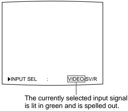 SONY UP-50 - Selecting the input signal by using the INPUT SELECT button - 5