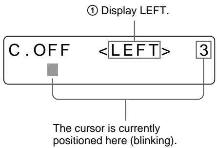 SONY UP-50 - != INS DEL SP OR EXIT - 1