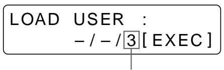 SONY UP-50 - Select the user set number. - 2