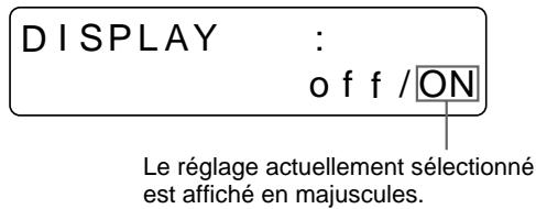 SONY UP-50 - Appuyez sur la touche DISPLAY. - 2