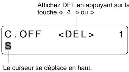 SONY UP-50 - Si vous introduisez un caractère erroné dans l'exemple ci-dessus - 2