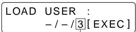 SONY UP-50 - Sélectionnez le numéro du jeu d'utilisateur. - 2