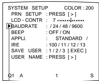 SONY UP-50 - Setting the Baud Rate for Computer Communication - 2