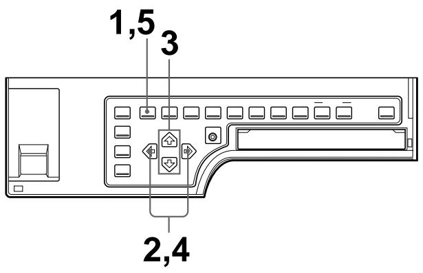 SONY UP-50 - Pour sélectionner le mode de mémoire sur le menu - 1