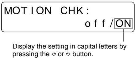 SONY UP-50 - To select the setting using the menu - 7