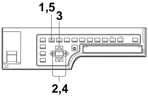 SONY UP-50 - To select the memory mode using the menu - 1