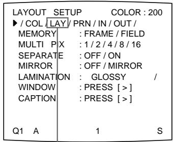 SONY UP-50 - Pour sélectionner le mode de mémoire sur le menu - 2