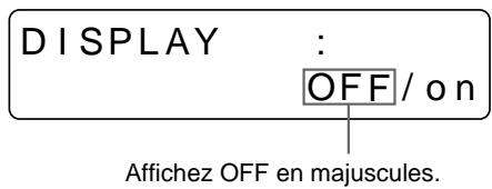 SONY UP-50 - Sélectionnez OFF. - 2