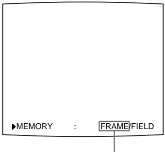 SONY UP-51MDP - So wahlen Sie den Speichermodus mit der Taste MEMORY FRM/FLD aus - 2