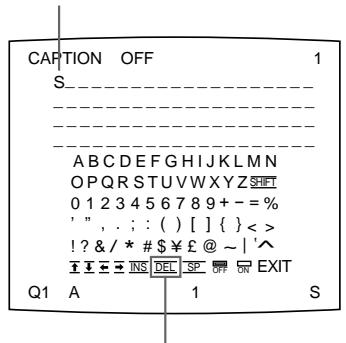 SONY UP-51MDP - Si vous introduisez un caractère erroné dans l'exemple ci-dessus - 1