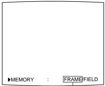 SONY UP-51MDP - Pour sélectionner le mode de mémoire via la touche MEMORY FRM/FLD - 2