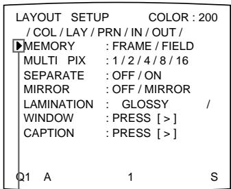 SONY UP-51MDP - Pour sélectionner le mode de mémoire sur le menu - 4