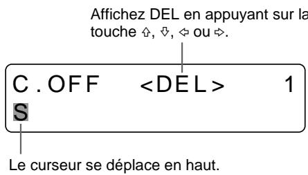 SONY UP-51MDP - Si vous introduisez un caractère erroné dans l'exemple ci-dessus - 2