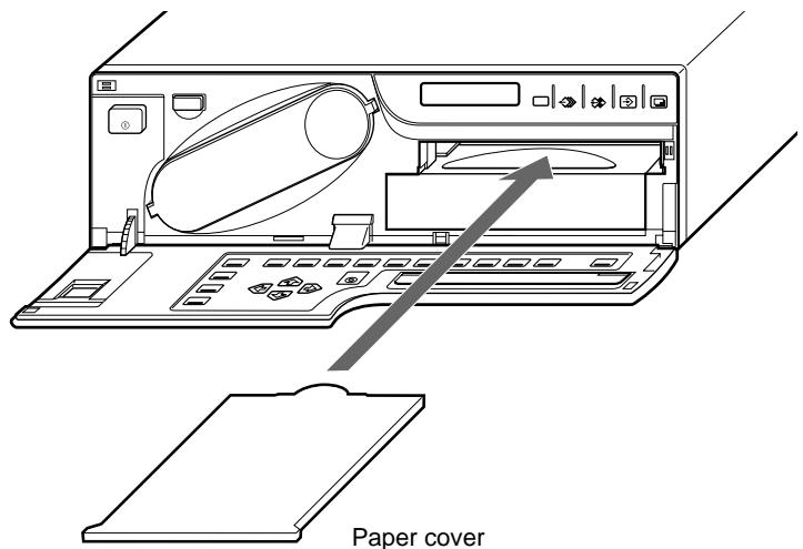 SONY UP-51MDP - To attach the paper cover, paper tray and ink ribbon cartridge - 2