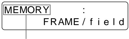 SONY UP-51MDP - To select the memory mode using the menu - 5
