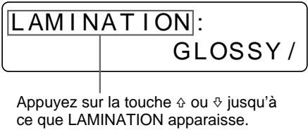 SONY UP-51MDP - Sélection du mode de laminage - 5