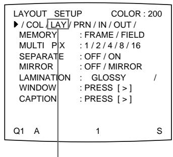 SONY UP-51MDP - So wahlen Sie den Ausdrucktyp für die zu speichernden verkleinerten Bilder über das Menu aus - 2