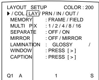 SONY UP-51MDP - Sélection du mode de laminage - 2