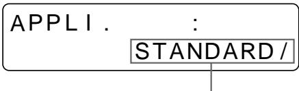 SONY UP-51MDP - Sélectionnez le mode d'application souhaité en appuyant sur la touche  ou  . - 2