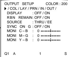 SONY UP-51MDP - Organigramme de l'écran de menu - 5