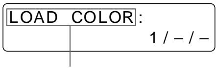 SONY UP-51MDP - Wahlen Sie mit der Taste  oder die Option LOAD COLOR aus. - 2