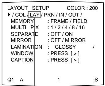 SONY UP-51MDP - To select the memory mode using the menu - 2