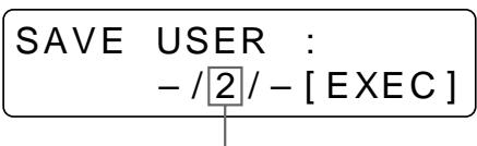 SONY UP-51MDP - Appuyez sur la touche  Le menu USER NAME apparait. - 6