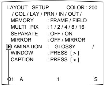SONY UP-51MDP - Sélection du mode de laminage - 4