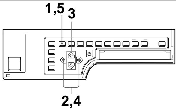SONY UP-51MDP - Pour sélectionner le réglage sur le menu - 1