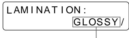 SONY UP-51MDP - Selecting the Lamination Pattern - 7