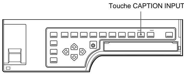 SONY UP-51MDP - Affichage du menu CAPTION - 1
