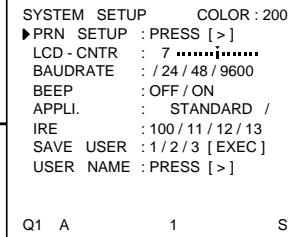 SONY UP-51MDU - Organigramme de l'écran de menu - 8