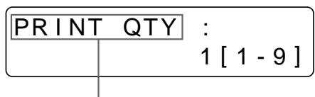 SONY UP-51MDU - Setting the printout quantity using the menu - 5