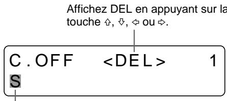 SONY UP-51MDU - Si vous introduisez un caractère erroné dans l'exemple ci-dessus - 2