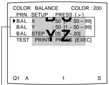SONY UP-51MDU - Vor dem Einstellen der Farbbalance - 8