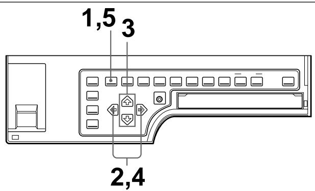 SONY UP-51MDU - So wahlen Sie die Einstellung über das Menu aus - 1