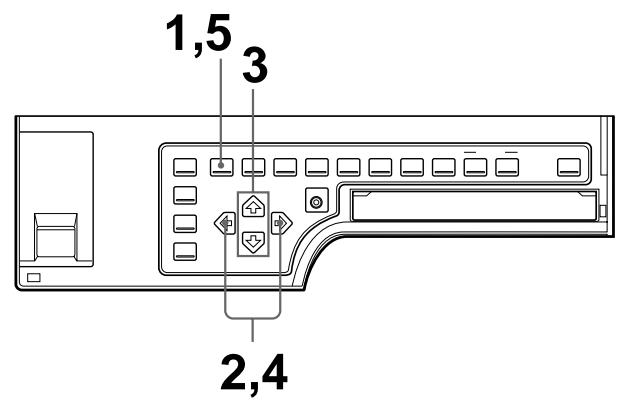 SONY UP-51MDU - So wahlen Sie den Ausdrucktyp für die zu speichernden verkleinerten Bilder über das Menu aus - 1