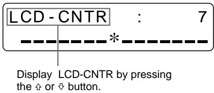 SONY UP-51MDU - Select LCD-CNTR by pressing the  or button. - 2