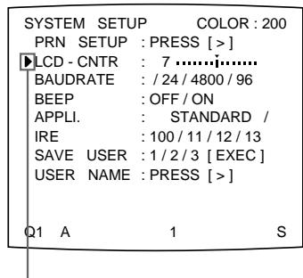 SONY UP-51MDU - Sélectionnez LCD-CNTR en appuyant sur la touche  ou  . - 1