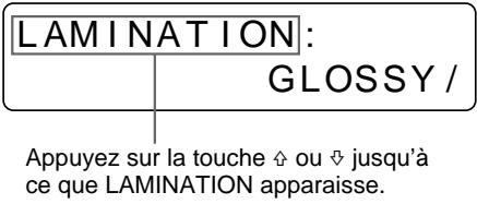 SONY UP-51MDU - Sélection du mode de laminage - 5