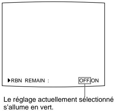 SONY UP-51MDU - Appuyez sur la touche RIBBON REMAIN. - 1