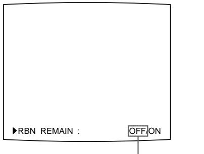 SONY UP-51MDU - Drücken Sie die Taste RIBBON REMAIN. - 1