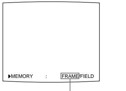 SONY UP-51MDU - To select the memory mode using the MEMORY FRM/FLD button - 2