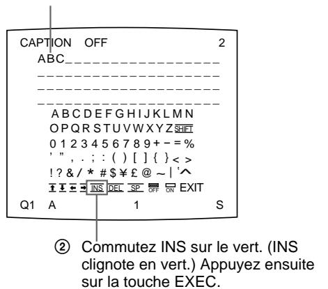 SONY UP-51MDU - Pour ajouter des caractères parmi d'autres - 1