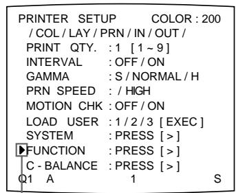 SONY UP-51MDU - Sélection de la fonction de la touche CLEAR - 4