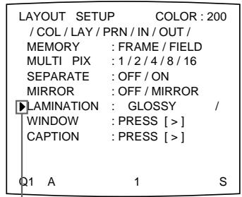 SONY UP-51MDU - Selecting the Lamination Pattern - 4