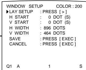SONY UP-51MDU - Organigramme de l'écran de menu - 6
