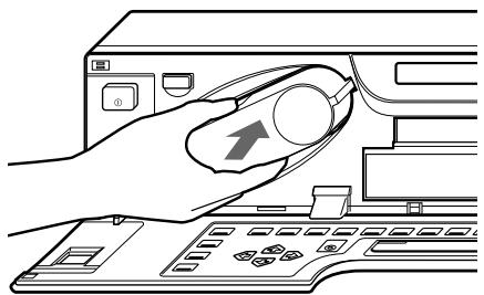 SONY UP-51MDU - Insert the ink ribbon cartridge firmly until it clicks. - 1