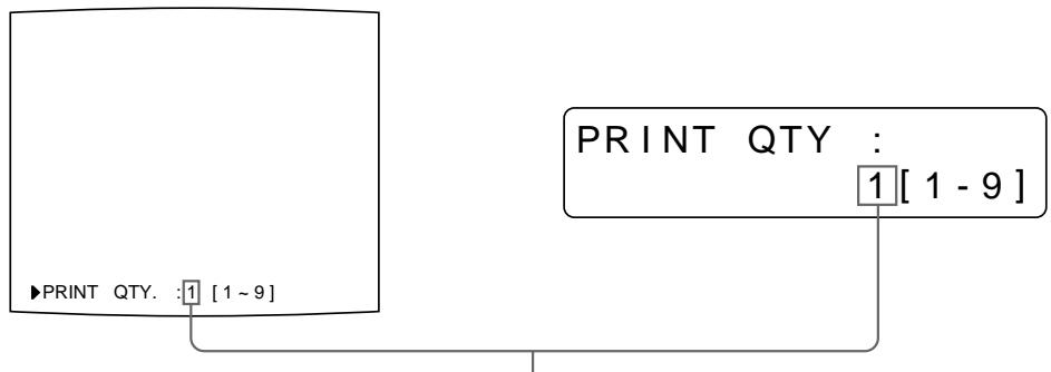 SONY UP-51MDU - Réglage du nombre de tirages - 2