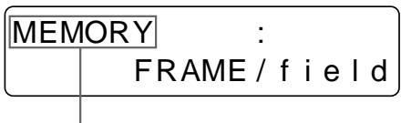 SONY UP-51MDU - Pour sélectionner le mode de mémoire sur le menu - 5